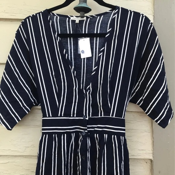 New dress stripe nautical M blue - Picture 2 of 10